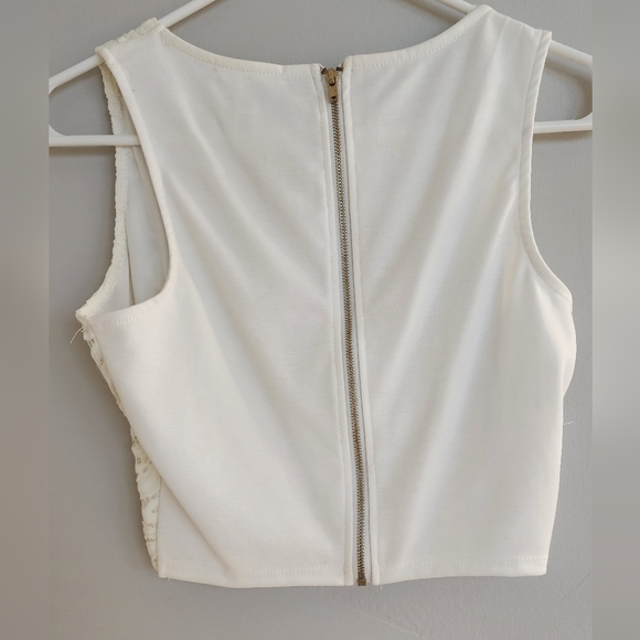 Lace Crop Top / White (Size - Small) Never Worn - Picture 2 of 3
